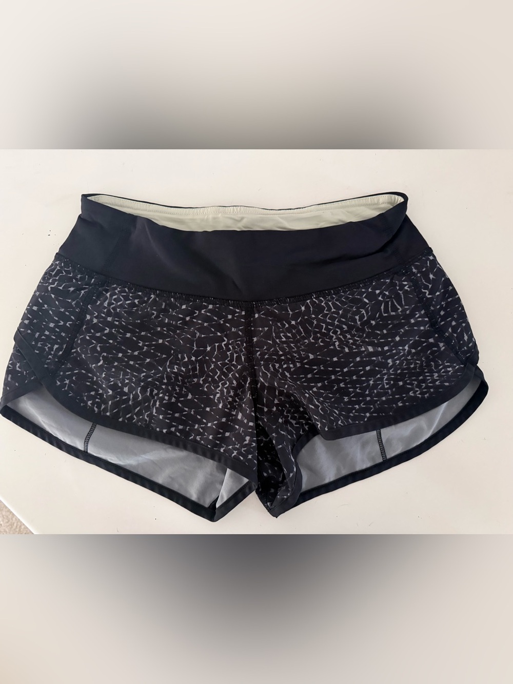 Lululemon Run Speed Short - Black and Grey